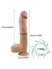 Ten Rengi Realistik Dildo 34 cm | Gerçekçi Yapay Penis