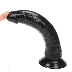 Marco 20 Cm Vantuzlu Vajina ve Anal Dildo