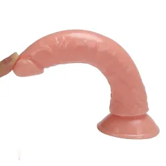 Marco 20 Cm Vantuzlu Vajina ve Anal Dildo