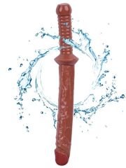 Kahverengi 38 cm Gerçekçi Dildo | Uzun, Vakum Tabanlı & Cilt Dostu Silikon Oyuncak