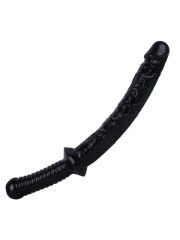 Siyah 38 cm Gerçekçi Dildo | Uzun, Vakum Tabanlı & Cilt Dostu Silikon Seks Oyuncağı