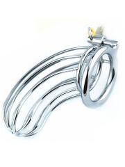 Paslanmaz Çelik Penis Kafesi - Metal Kilitli Cinsel Disiplin Kafesi | Ayarlanabilir & Güvenli