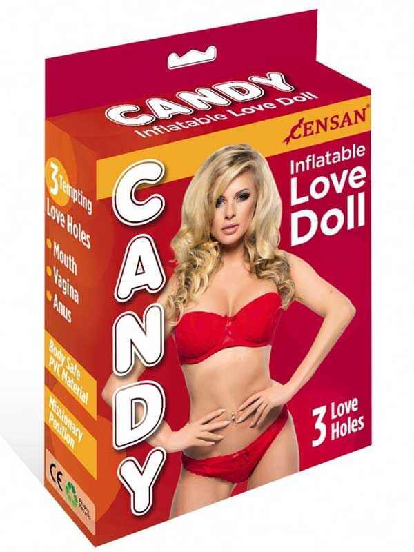 724Haz Candy Love Doll Şişme Kadın | 3 İşlevli, Realistik Vajina & Anüs, PVC