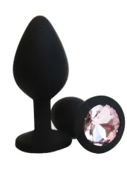Silikon Anal Plug Medium | Taşlı, Cilt Dostu, Su Geçirmez