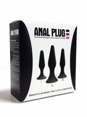 3’lü Silikon Anal Plug Seti | Farklı Boyut, Cilt Dostu, Su Geçirmez