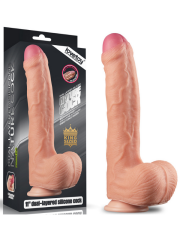 Çift Katmanlı Platinum Silikon Cock | Realistik & Vantuzlu Dildo | 724Haz