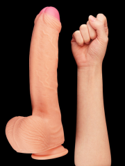 Çift Katmanlı Platinum Silikon Cock | Realistik & Vantuzlu Dildo | 724Haz