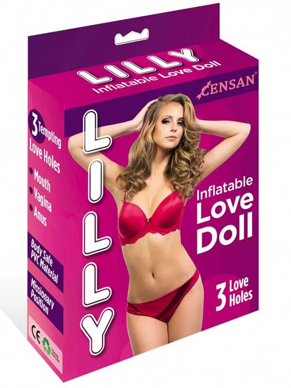 724Haz Lilly Love Doll Şişme Kadın | 3 İşlevli, Realistik Vajina & Anüs, PVC