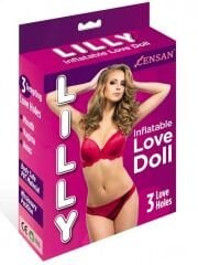 724Haz Lilly Love Doll Şişme Kadın | 3 İşlevli, Realistik Vajina & Anüs, PVC
