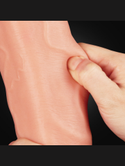 Çift Katmanlı Platinum Silikon “Cock-Ten” Dildo | Gerçekçi & Vantuzlu Tasarım | 724Haz