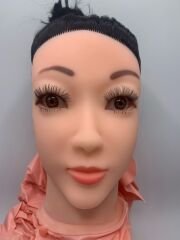 Censan Black Doll Siyah Saçlı Şişme Bebek