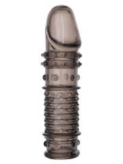 XLover Penis Kılıfı TPE Siyah Şeffaf 13,5 cm