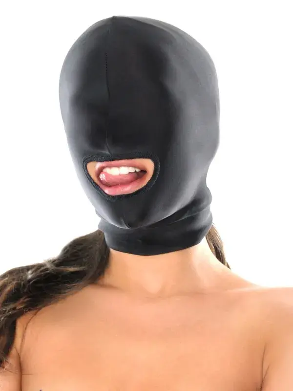 Ağzı Açık Maske – Şeffaf PVC Erotik Yüz Maskesi
