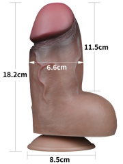 Sliding-Skin Çift Katmanlı Dong | Realistik & Çift Yoğunluk Tasarımı | 724Haz