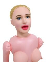 724Haz Sarışın Victoria Şişme Kadın | Büyük Boy, Titreşimli ve Sesli Realistik Seks Oyuncağı