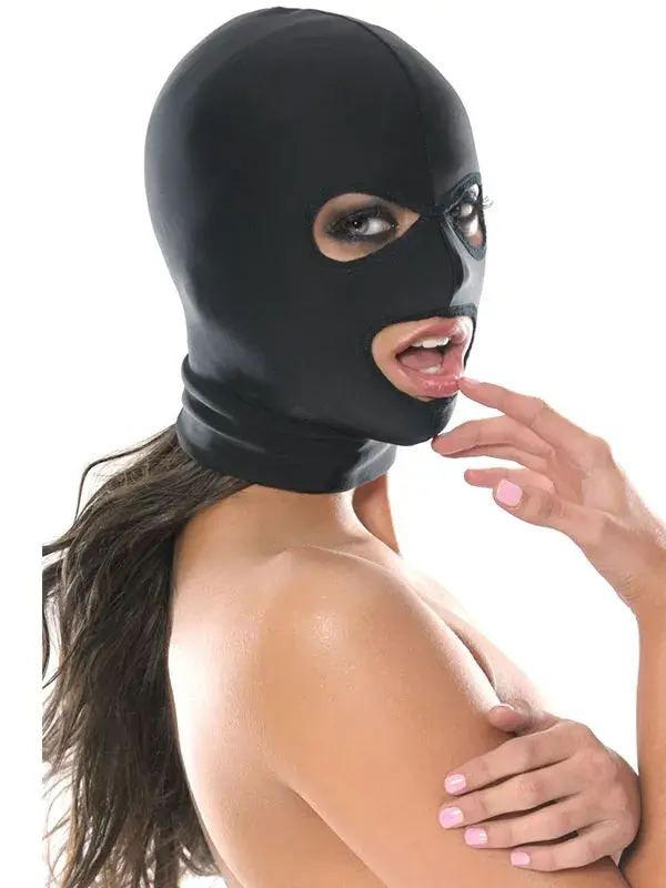 Kadın Maske 3 Delikli – Şeffaf Erotik Yüz Maskesi