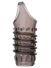 XLover Penis Extender Kılıfı TPE Siyah Şeffaf 7.5 cm