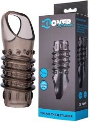 XLover Penis Extender Kılıfı TPE Siyah Şeffaf 7.5 cm