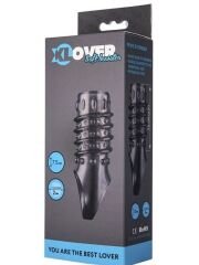 XLover Penis Extender Kılıfı TPE Siyah Şeffaf 7.5 cm