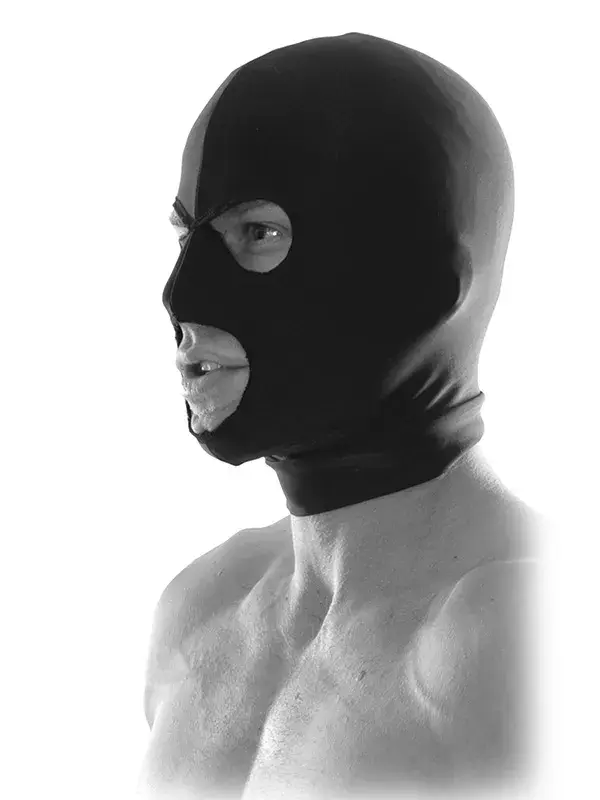 Erkek Maske 3 Delikli - Göz ve Ağız Açık Baştan Çıkarıcı Fantezi Maskesi