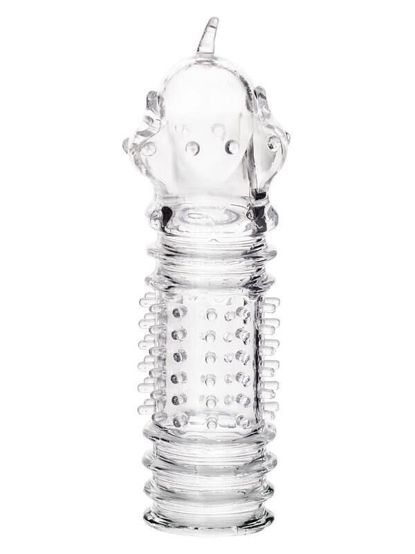 Baldi Şeffaf Penis Kılıfı 8,5 cm | Yumuşak ve Esnek TPR Malzeme ile Erogjen Bölge Uyarımı