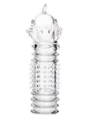 Baldi Şeffaf Penis Kılıfı 8,5 cm | Yumuşak ve Esnek TPR Malzeme ile Erogjen Bölge Uyarımı