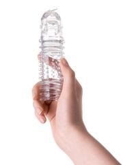 Baldi Şeffaf Penis Kılıfı 8,5 cm | Yumuşak ve Esnek TPR Malzeme ile Erogjen Bölge Uyarımı