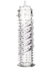 Tırtıklı Şeffaf Penis Kılıfı 15,3 cm
