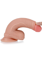Çift Katmanlı Platinum Silikon ''Cock-Ten'' Dildo | Realistik ve Vantuzlu Tasarım | 724Haz