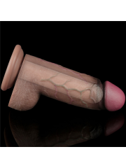Censan 9.5 İnç Dual Layered Silicone Cock XXL