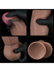 Çift Katmanlı Silicone Cock XXL Dildo | Realistik & Vantuzlu Tasarım | 724Haz