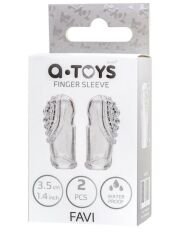 Favi Şeffaf Parmak Kılıfı Seti - 3.5 cm Erojen Bölge Uyarıcı