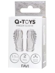 Favi Şeffaf Parmak Kılıfı Seti - 3.5 cm Erojen Bölge Uyarıcı