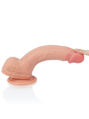 Çift Katmanlı Platinum Silikon Cock-Ten Dildo | Realistik & Vantuzlu Tasarım | 724Haz