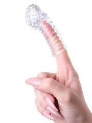 Dale Şeffaf Parmak Kılıfı 8,5 cm | Yumuşak ve Esnek TPR Malzeme ile Erogjen Bölge Uyarımı