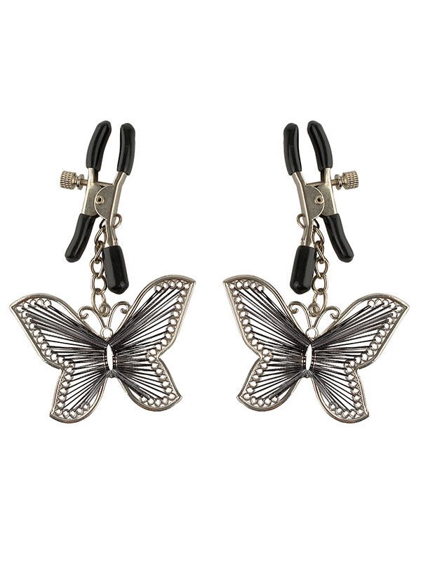 Göğüs Klipsi – Kelebek Desenli Ayarlanabilir Nipple Clamp