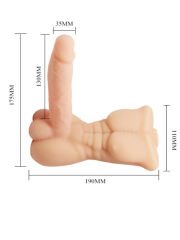 Temptation Bigger Man Titreşimli Erkek Yarım Vücut | Vibrasyonlu Torso Formu | 724Haz