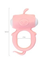 Kear Titreşimli Penis Halkası Silikon Pembe 2 cm