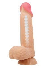 Censan Lisle 8.1 İnç Kıkırdak Yapılı Gerçek Deri Yapılı Dildo