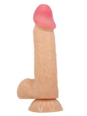 Lisle Kıkırdak Yapılı Gerçek Deri Görünümlü Dildo | Esnek, Çift Katmanlı ve Vantuzlu | 724Haz