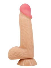 Censan Lisle 8.1 İnç Kıkırdak Yapılı Gerçek Deri Yapılı Dildo