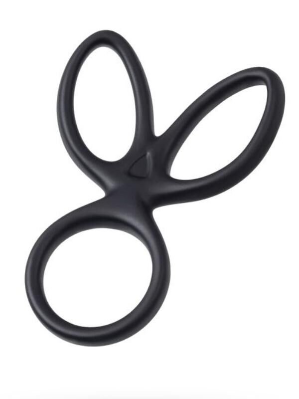 Kraken Üçlü Penis ve Testis Halkası - 10cm Esnek Silikon