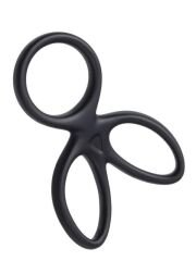 Kraken Üçlü Penis ve Testis Halkası - 10cm Esnek Silikon