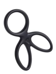 Kraken Üçlü Penis ve Testis Halkası - 10cm Esnek Silikon