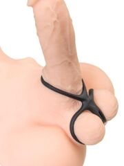 Kraken Üçlü Penis ve Testis Halkası - 10cm Esnek Silikon