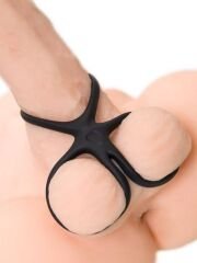 Kraken Üçlü Penis ve Testis Halkası - 10cm Esnek Silikon