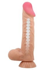 Ortan Kıkırdak Yapılı Gerçek Deri Görünümlü Dildo | Çift Katmanlı & Vantuzlu Tasarım | 724Haz