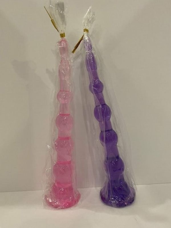 6 Boğumlu Vantuzlu Silikon Anal Plug - 17.5 cm Yoğun Haz