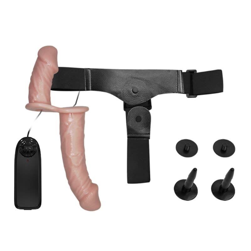 Sevindik Medikal 17,5 cm Belden Bağlamalı Çift Taraflı Titreşimli Penis