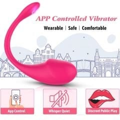 Noctis Telefon Kontrollü Mor Vibratör | 9 Modlu, USB Şarjlı, Suya Dayanıklı